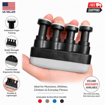 Finger Strength Trainer Hand Grip Exerciser for Guitar Piano Climbing Fitness