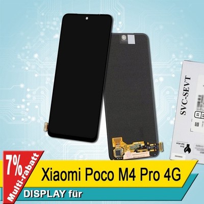 Display Für Xiaomi Poco M4 Pro 4G Bildschirm Service Pack Schwarz