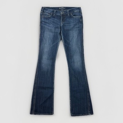 Silver Jeans Frances 18  Bootcut Womens 29x34 Medium Wash Stretch Denim Tall
