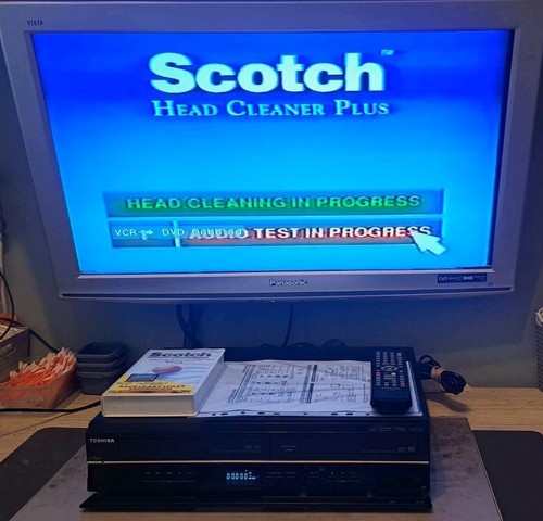 Toshiba DVR19 VHS DVD Recorder Copy VHS to DVD HDMI Original Remote & Guide - Picture 6 of 24