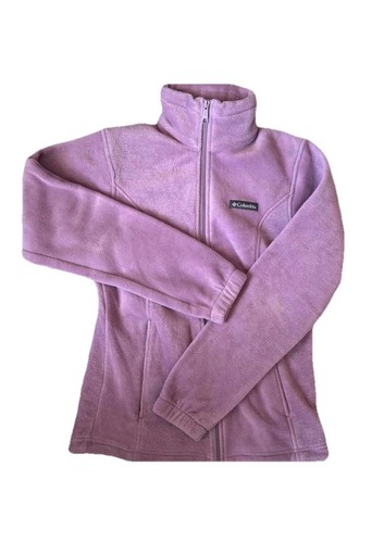 Columbia Jacket Women’s XS Purple Fleece Lined Full Zip Jacket - Picture 3 of 6