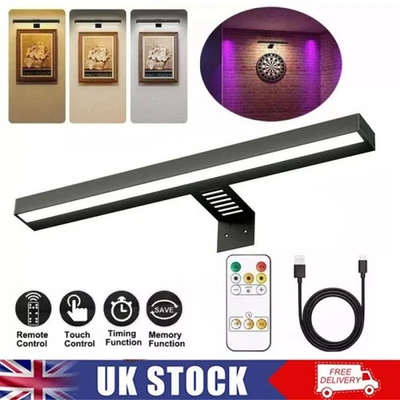 Wireless Picture Lights Dimmable Dartboard Light Rechargeable Art Display Light