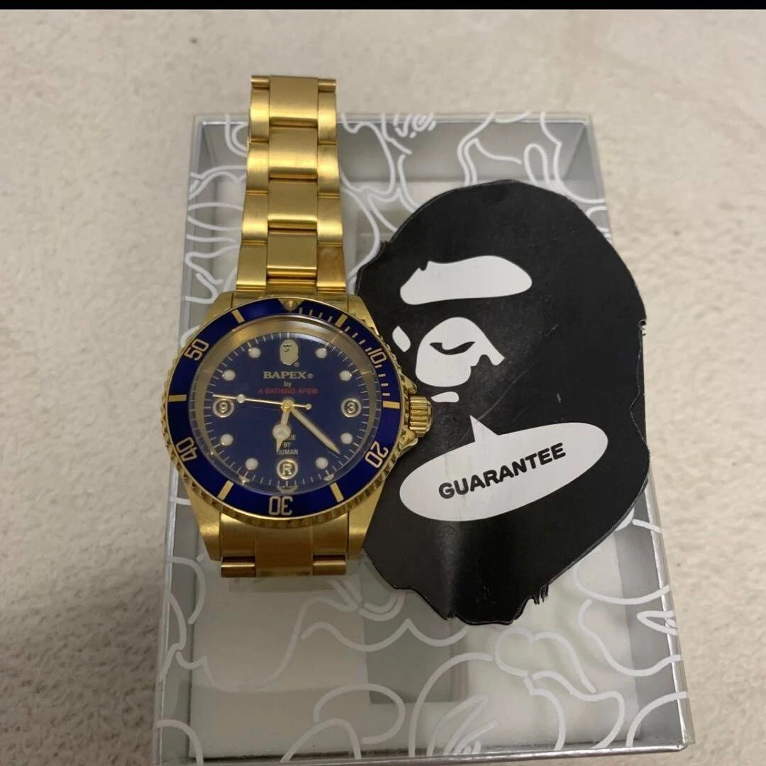 A BATHING APE TYPE 1 BAPEX M GOLD Salmarina Automatic Winding | eBay