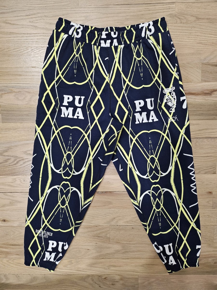 PUMA Run it Back Printed Men's Basketball Pants 536479_01 Peacoat