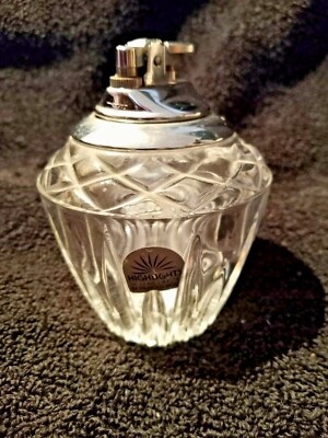 highlight cigarette Princess House Lead Crystal Cigarette Lighter ,Highlight Collection, with  label