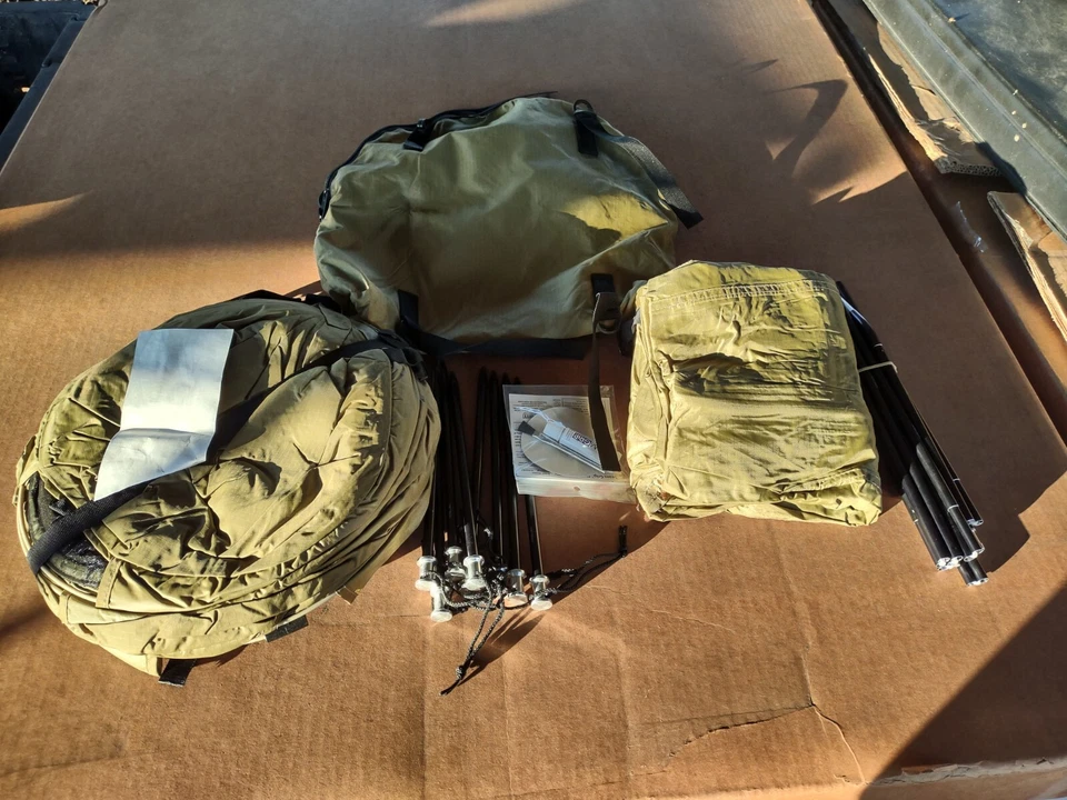 Палатка Catoma Burrow, корпус морской пехоты США, коричневый койот, дождевик, новая из старых запасов. - Изображение 3 из 4