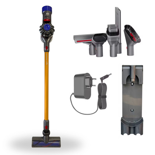 Dyson V8 Absolute Stabstaubsauger | Akku Staubsauger | Stielsauger | Gelb/Nickel