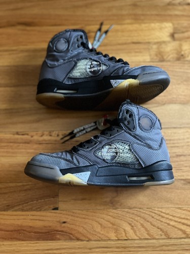 Air Jordan 5 Retro SP x Off-White Mid Muslin CT8480-001 Size 8 - 第 5/6 張圖片