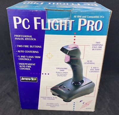 PC Flight Pro Für PC IBM Ms-dos Win 95 Spiele Joystick Analog Interact SV-215