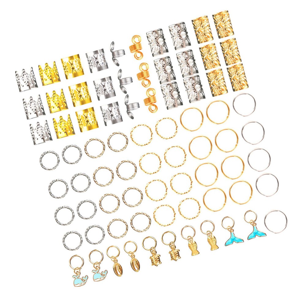 200pcs Dreadlock Accessories Hair Braid Rings Braid Hair Accessories