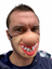 thumbnail 3 - Half Face Funny Big Red Nose Clown Mask Hillbilly Teeth Fancy Dress Stag Costume