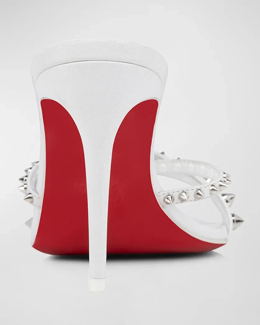 Christian Louboutin Tatoosh White Strappy Spiked Sandals Christian Louboutin Tatoosh White Strappy Spiked Sandals