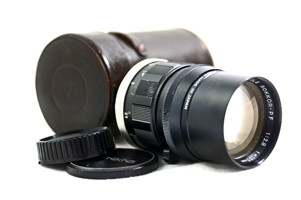 VINTAGE MINOLTA MD 135MM F2.8 AUTO TELE ROKKOR-PF FAST PORTRAIT