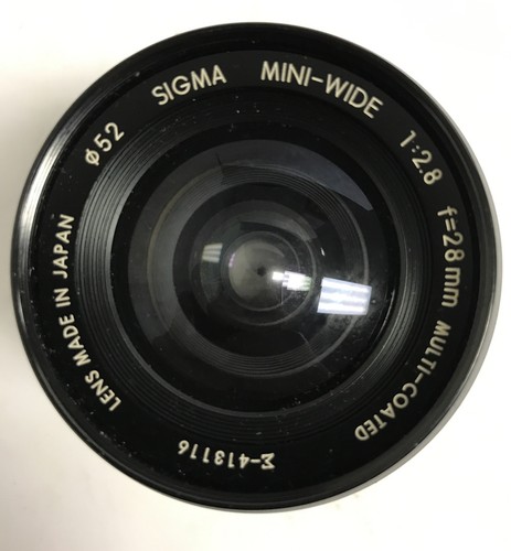 Sigma 28mm F/2.8 Mini-Wide II Macro Manual Focus Lens 52 Canon AE-1 Mount - Picture 2 of 2