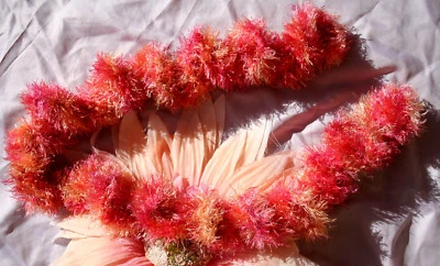 HANDMADE mega süßer KuschelSCHAL orange rot 90 cm (98 104 110 116 ++) wie NEU - Bild 1 von 2