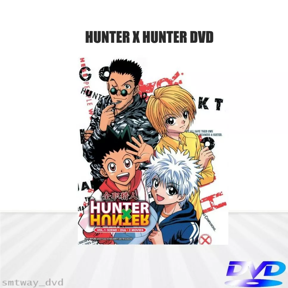 DVD ANIME HUNTER X HUNTER Temporada 1 Vol.1-92 Final + OVA + 2 PELÍCULAS  Región Todos