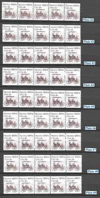#ad #ad Scott # 1907 18c SURREY PNC5s Complete SET of 18 QUALITY Cat. $205.00 $124.00