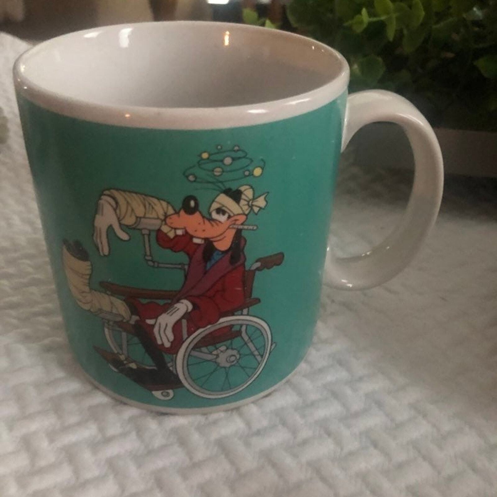 Copied - Vintage Goofy Get Well Mug Walt Disney 10 oz