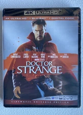 Doctor Strange 4K Ultra HD + Blu-Ray + Digital Code New Sealed MCU Marvel