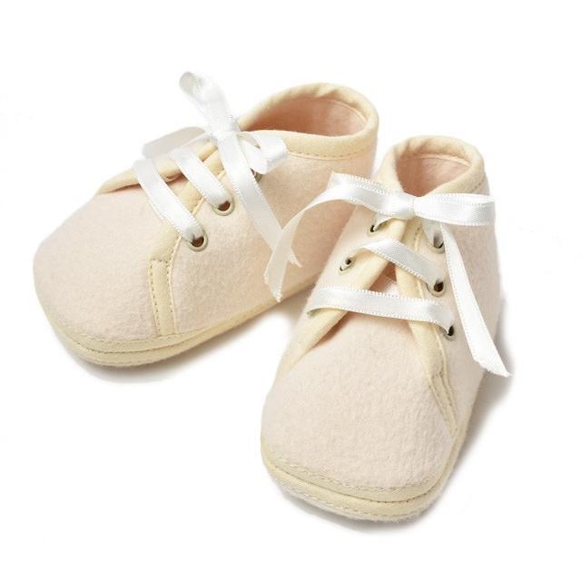 ROエルメスファーストシューズ HERMES Baby shoes first shoes String ribbon Pastel beige 9.5