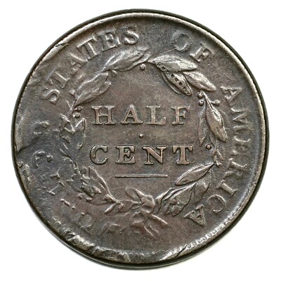 1810年1828年アメリカ合衆国クラッシックヘッドハーフセント銅貨　2枚セット 1810 C-1 Double Struck Classic Head Half Cent Coin 1/2c | eBay
