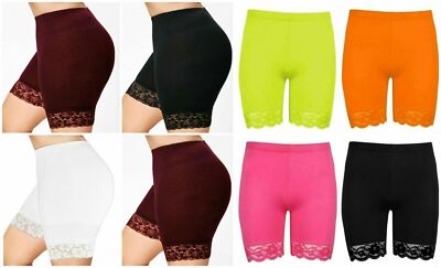 Damen-Kniehose Jakobsmuschel Spitzenbesatz Damen Radfahren Sommer aktive Kleidung Shorts