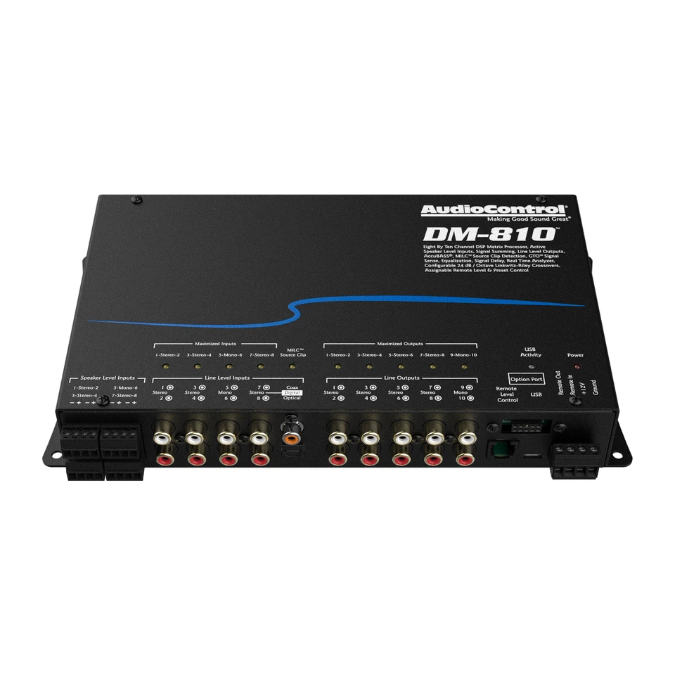 AudioControl DM-810 DSP Matrix Digital Signal Processor 8-CH Input/10-CH Output - Image 4 of 4