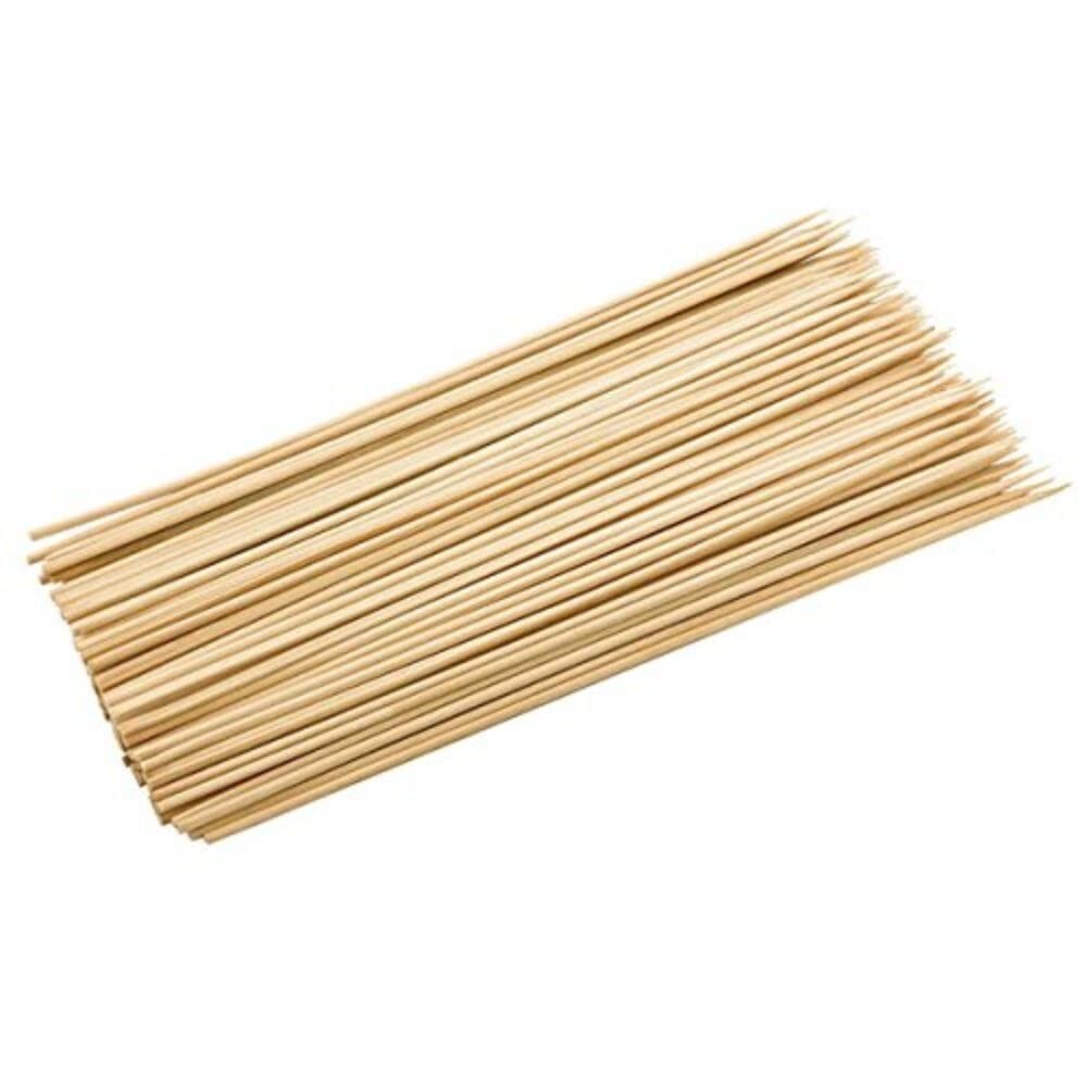 PACK OF 100 BAMBOO SKEWER BBQ BAMBOO COCKTAIL FRUIT FOOD STICK PARTY 20cm / 8in