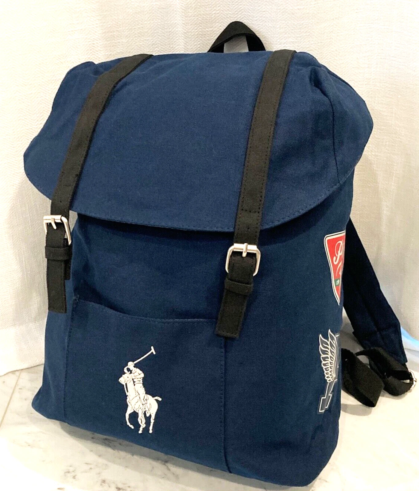 RALPH LAUREN FRAGRANCES Navy Blue Backpack. Gents Rucksack