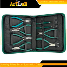 Loop Making, Gripping,  Cutting Pliers - Hobby Jewelry Making Pliers 8Pk 