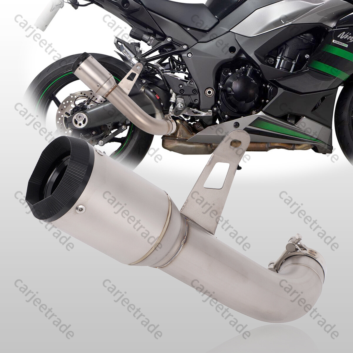 For Kawasaki Ninja 1000SX Z1000SX Exhaust Muffler Titanium Alloy