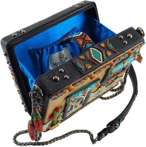 Mary Frances Adobe House Pueblo Multi Black Purse Beaded Bag Novelty Handbag NEW - Picture 4 of 5