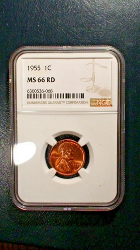 1955 P Lincoln Wheat Cent NGC MS66 RED GEM 1C Coin PRICED TO SELL!