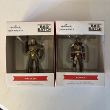 Hallmark Ornaments Star Wars Bad Batch Wrecker & Hunter Clone Force 99