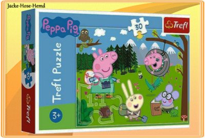 Trefl Puzzle Peppa Pig 30 Teile Waldausflug Schweinchen Wald Gr. 27x20cm NEU