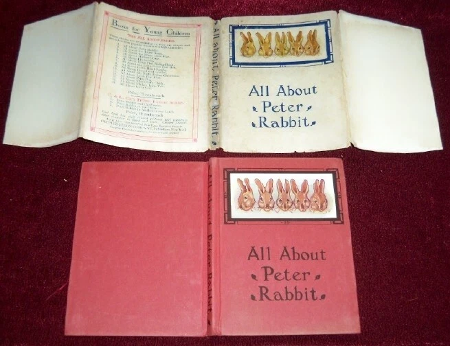 1914 BEATRIX POTTER'S ALL ABOUT PETER RABBIT, CUPPLES & LEON FIRST in DJ, SCARCE Foto 2 de 4