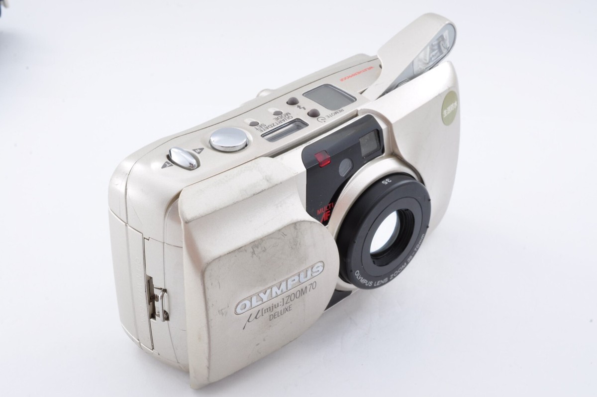 OLYMPUS μ[mju:] ZOOM 70 DELUXE Olympus Mju Zoom 70 Deluxe Film Camera *Power Tested Only