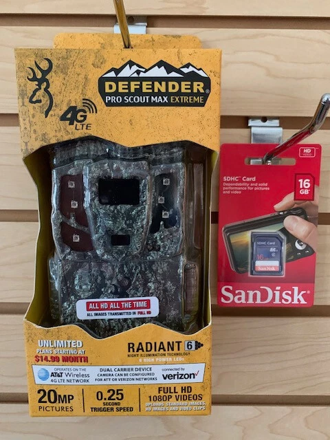 Browning Defender Pro Scout Max HD Cellular AT&T-Verizon Game Camera BTC-PSMXHD
