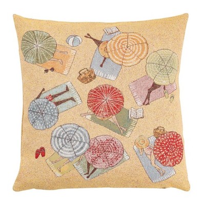SANDER Sand City Kissenhülle Dekokissen Couchkissen 50x50 cm yellow/multi colour