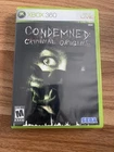 Condemned: Criminal Origins (Microsoft Xbox 360, 2005) CIB W/ Manual Tested