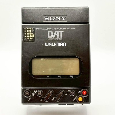SONY DATWALKMAN TCD-D3 RMR-D3 ACP-D3 ソニー Sony TCD-D3 Portable DAT Recorder Digital Tape Japan Used Sony