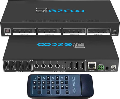 4K @ 60Hz HDMI Matrix 4X4 HDR Koaxial Audio Breakout - HDCP 2.2 HDMI 2.0 Matrix
