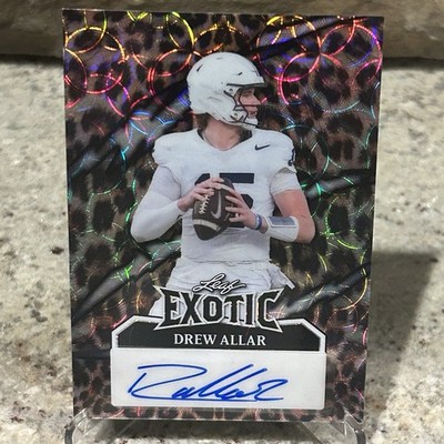 2023 Leaf Exotic Drew Allar Autograph Leopard Refractor /5 - Penn State