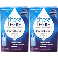 2 Pack Thera Tears Lubricant Eye Drops 30 Each
