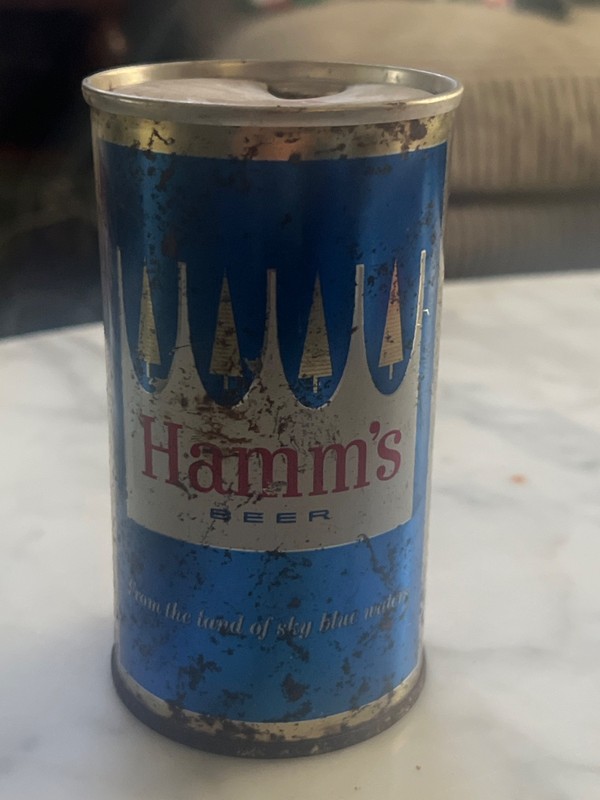 HAMM'S FLAT TOP BEER CAN GOLD BANDS ST. PAUL, MN