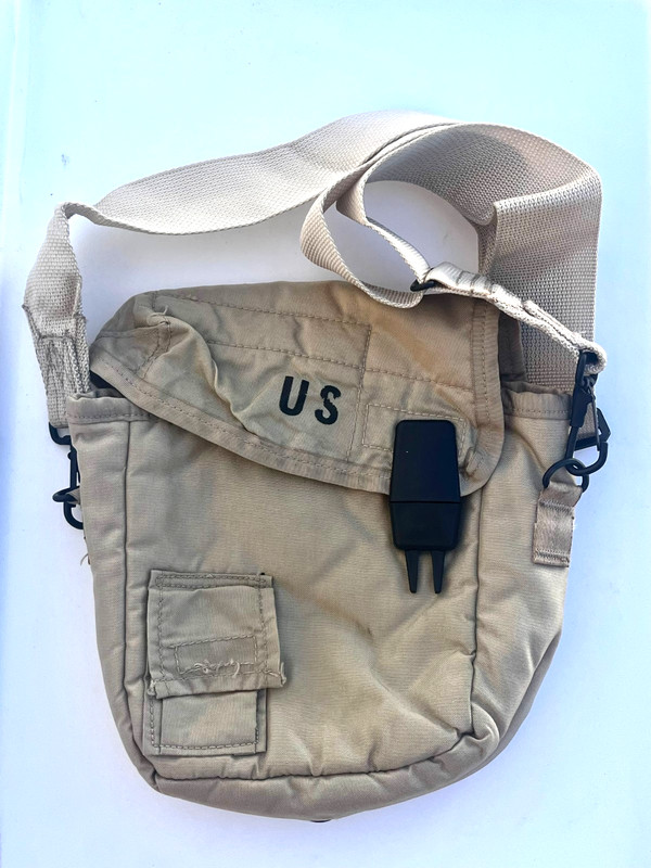 Vintage Canteen Bag, use as a purse, has strap for crossbody or fanny pack