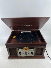 Victrola VTA-200B-ESP Quincy 6-in-1 Record Player Bluetooth Turntable Espresso