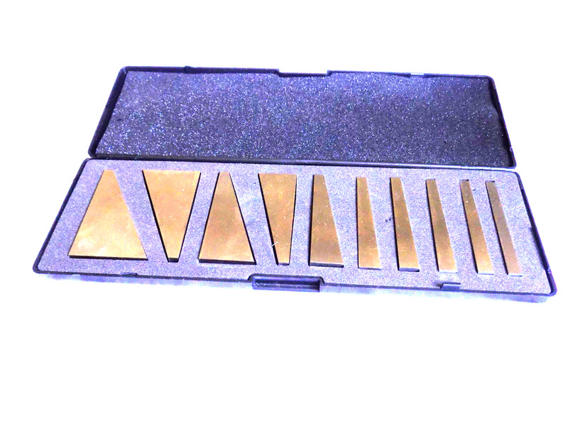 10 Pc  Precision Angle Block Set 1-30 degree in box steel