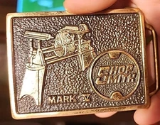 Vintage Shop Smith Belt Buckle Mark V BTS Solid Brass USA