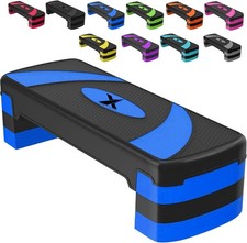 Image of XN8 Adjustable Aerobic Stepper 2 & 3 Level Fitness Cardio Exercise Gym Workout
